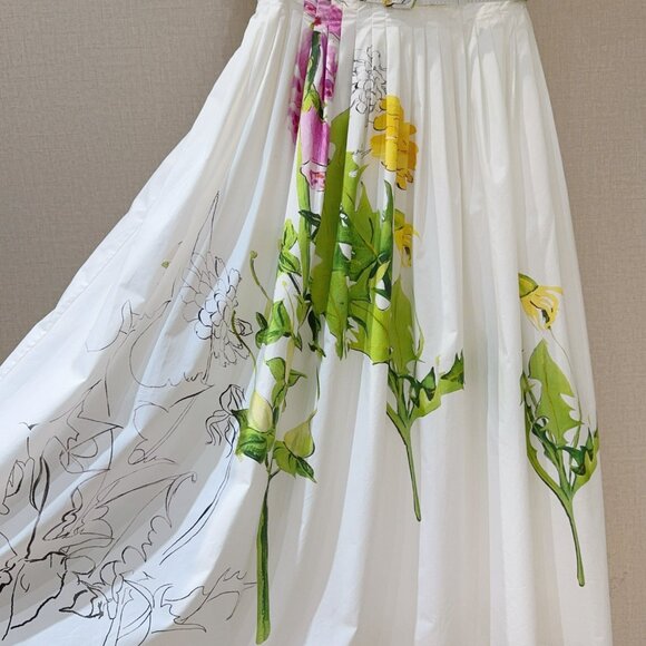 Oscar de la Renta printed short-sleeved dress - Picture 7 of 8